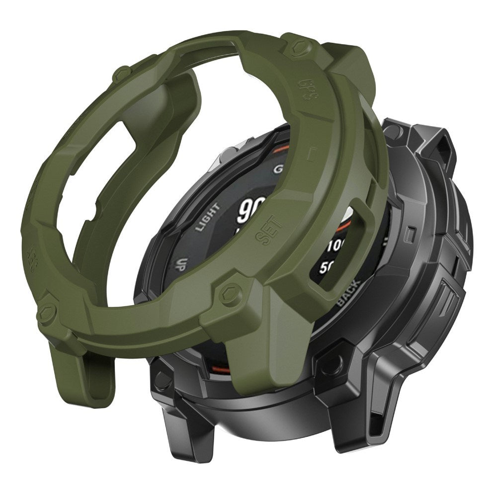 Garmin Instinct 3 Solar (45mm) Rugged Plastic Case - Green