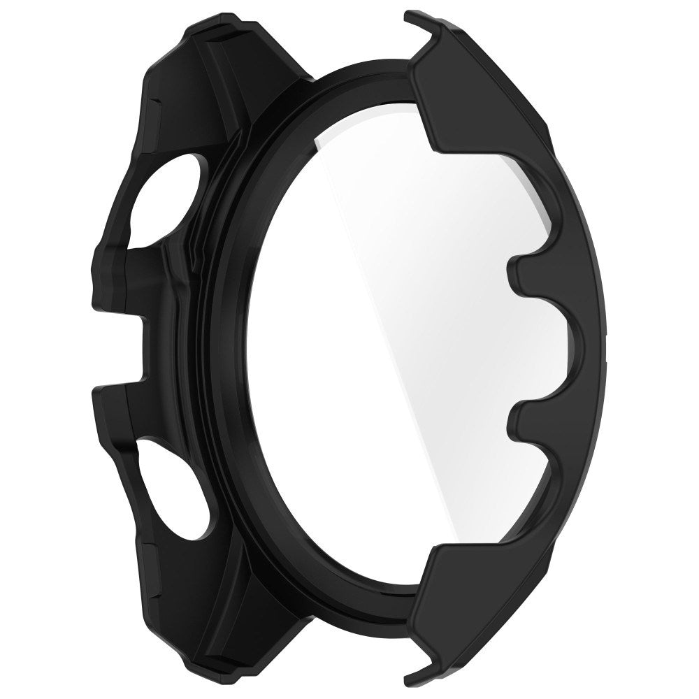 Garmin Tactix 8 AMOLED (51mm) Hard Plastic Case with Screen Protector Glass - Black / Yellow