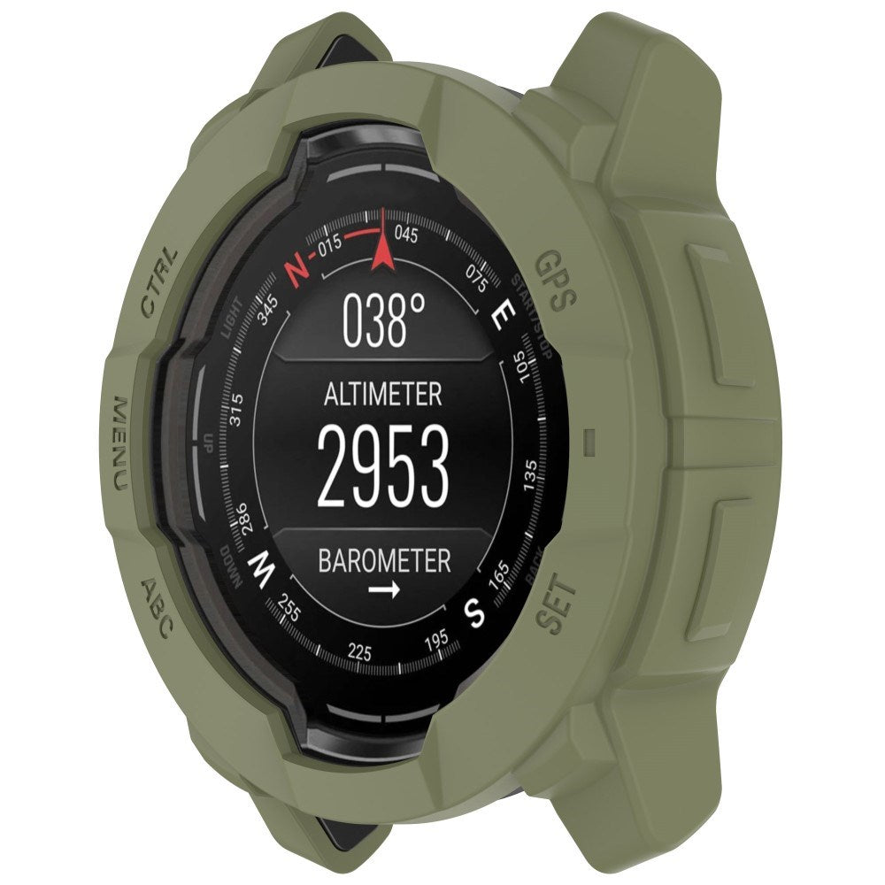 Garmin Instinct 3 AMOLED / Solar (50mm) Bumper Silicone Case - Army Green