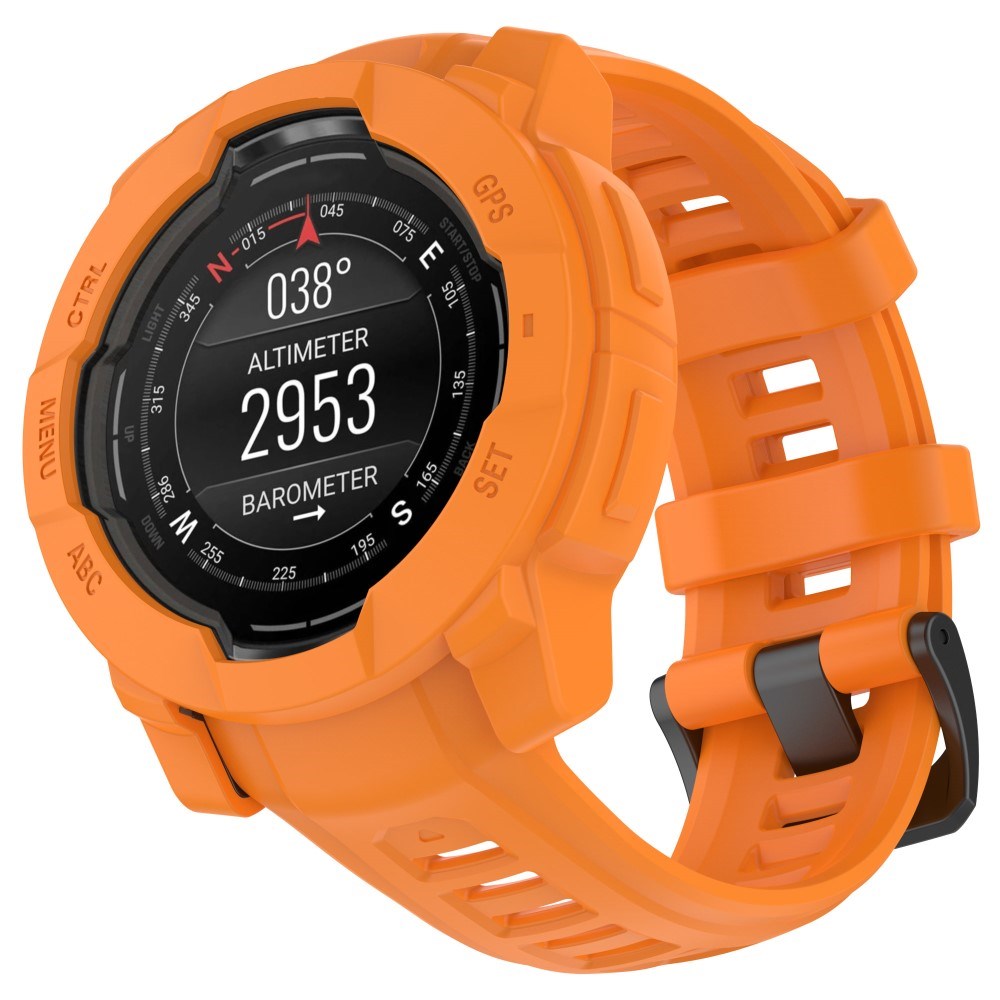 Garmin Instinct 3 AMOLED / Solar (50mm) Bumper Silicone Case - Orange