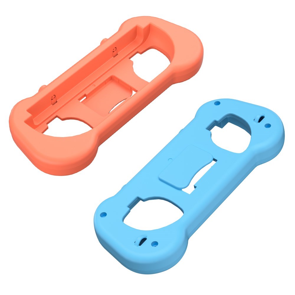 Ergonomic Holder for Nintendo Switch 2 Controller - 2 pcs - Blue / Orange