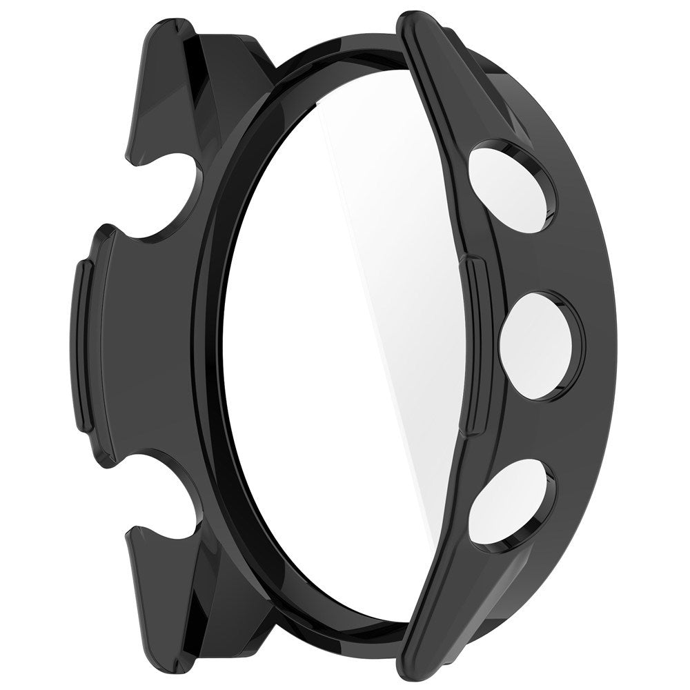 Garmin Forerunner 570 (47mm) Case with Tempered Glass Screen Protector - Black