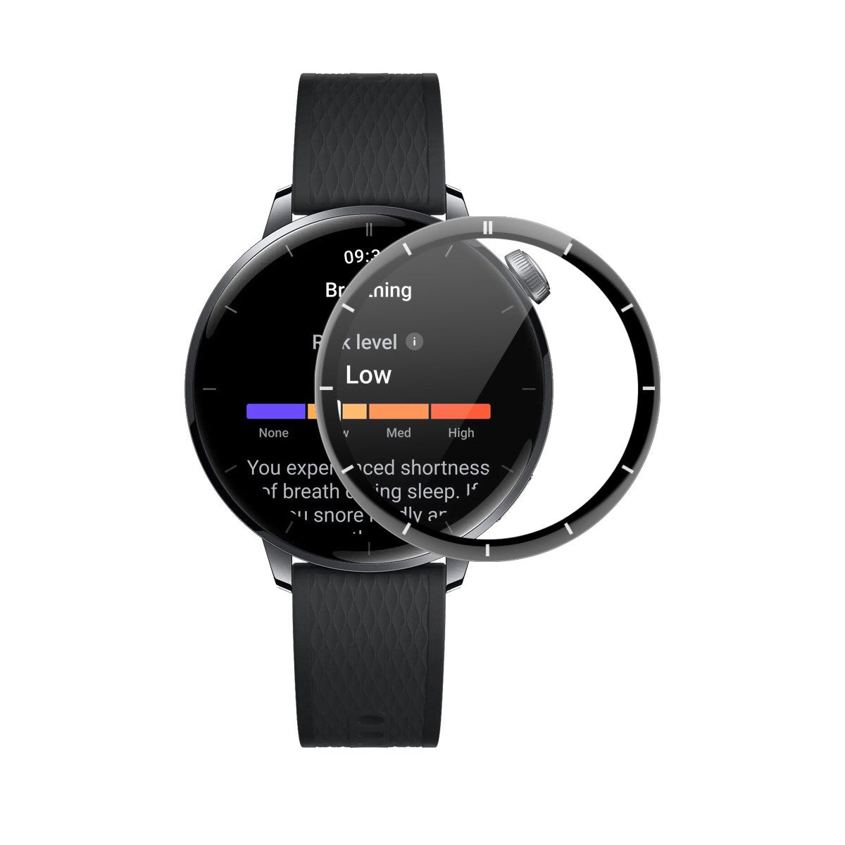 ENKAY OnePlus Watch 3 (43mm) Screen Protector - Transparent / Black Edge