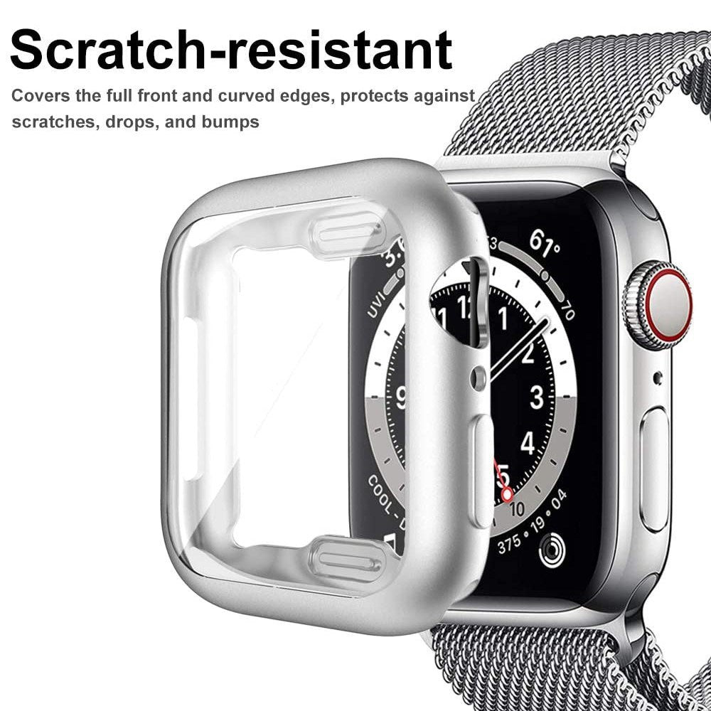 Apple Watch Ultra 3 / 2 / 1 (49mm) Flexible Plastic Case with Screen Protection - Silver
