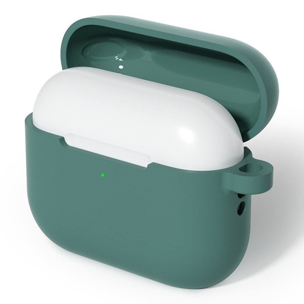 Apple AirPods Pro (3rd gen.) Silicone Case w. Carabiner - Dark Green