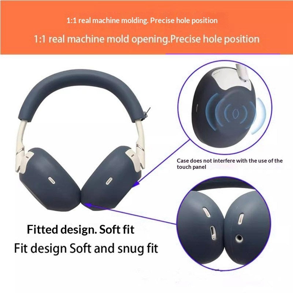 Silicone Cover for Sony WH-1000XM6 Headphones - Dark Blue