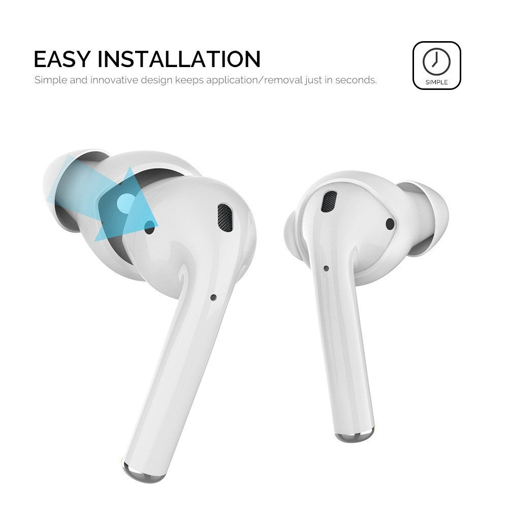Apple AirPods (1st & 2nd Gen) Earbuds 3 Pack with Storage Case - Size S - White
