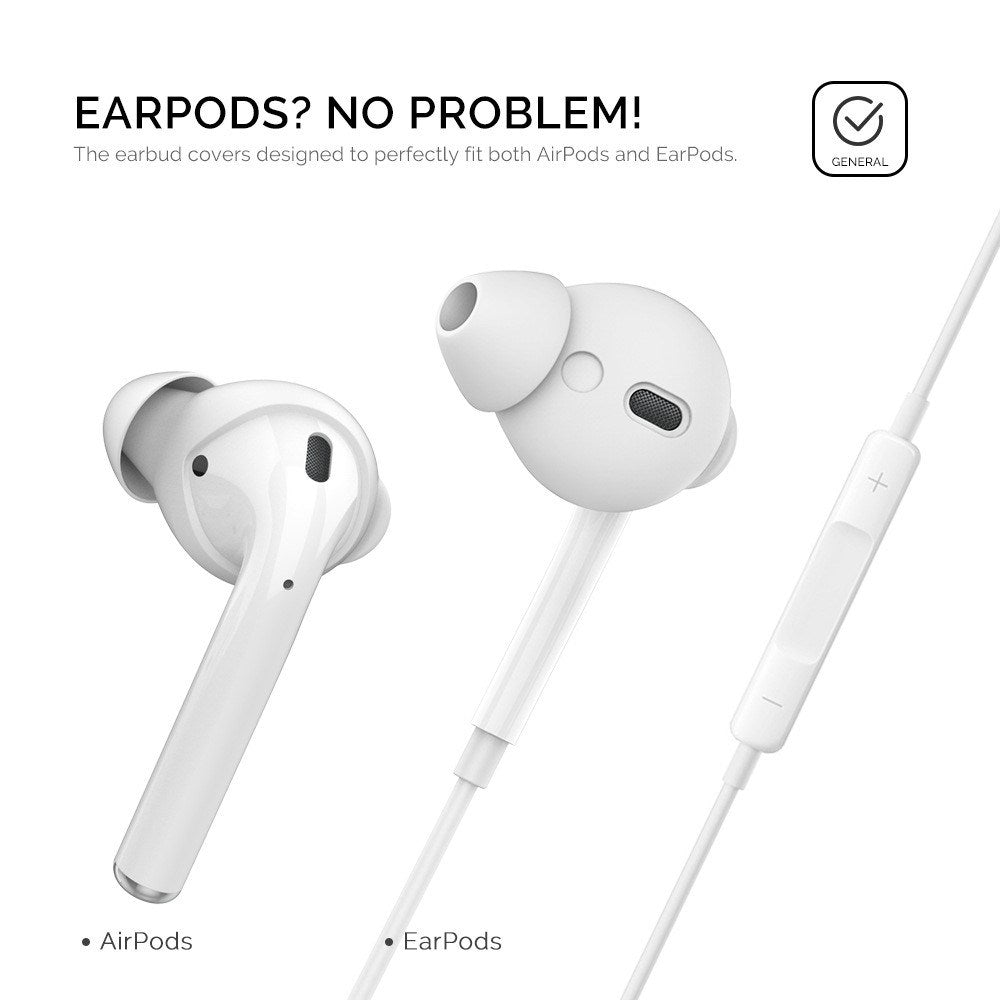 Apple AirPods (1st & 2nd Gen) Earbuds 3 Pack with Storage Case - Size S - White