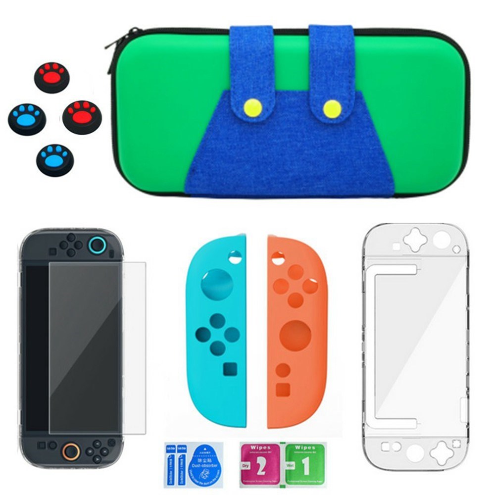 Nintendo Switch 2 6-in-1 Protection Set - Green / Blue