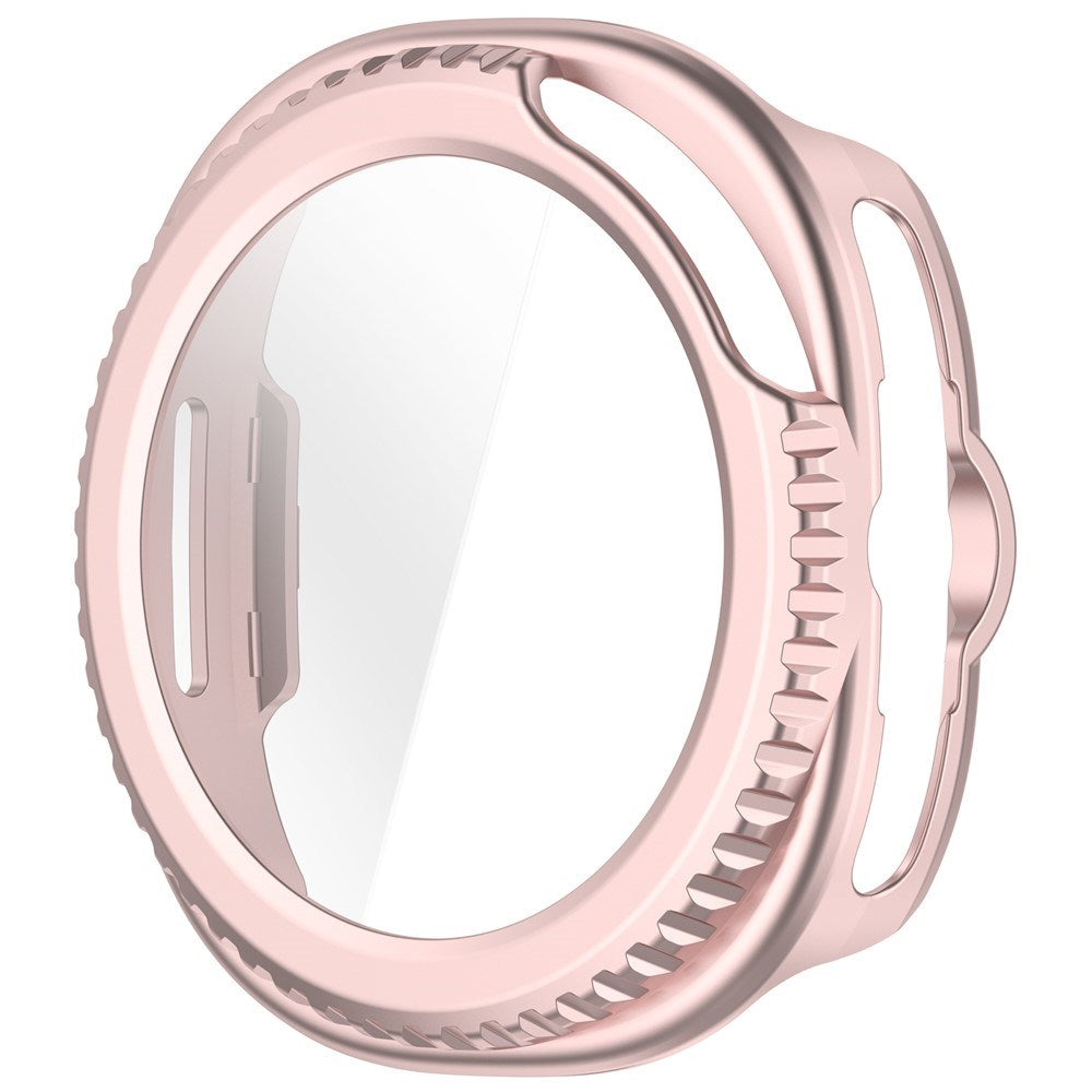 Samsung Galaxy Watch 8 Classic (46mm) Hard Plastic Case with Built-in Screen Protector - Pink