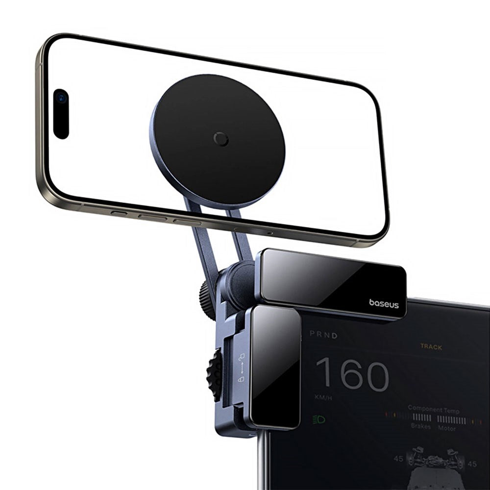 Baseus MaxView Display Mobile Holder for Car - MagSafe Compatible - Black