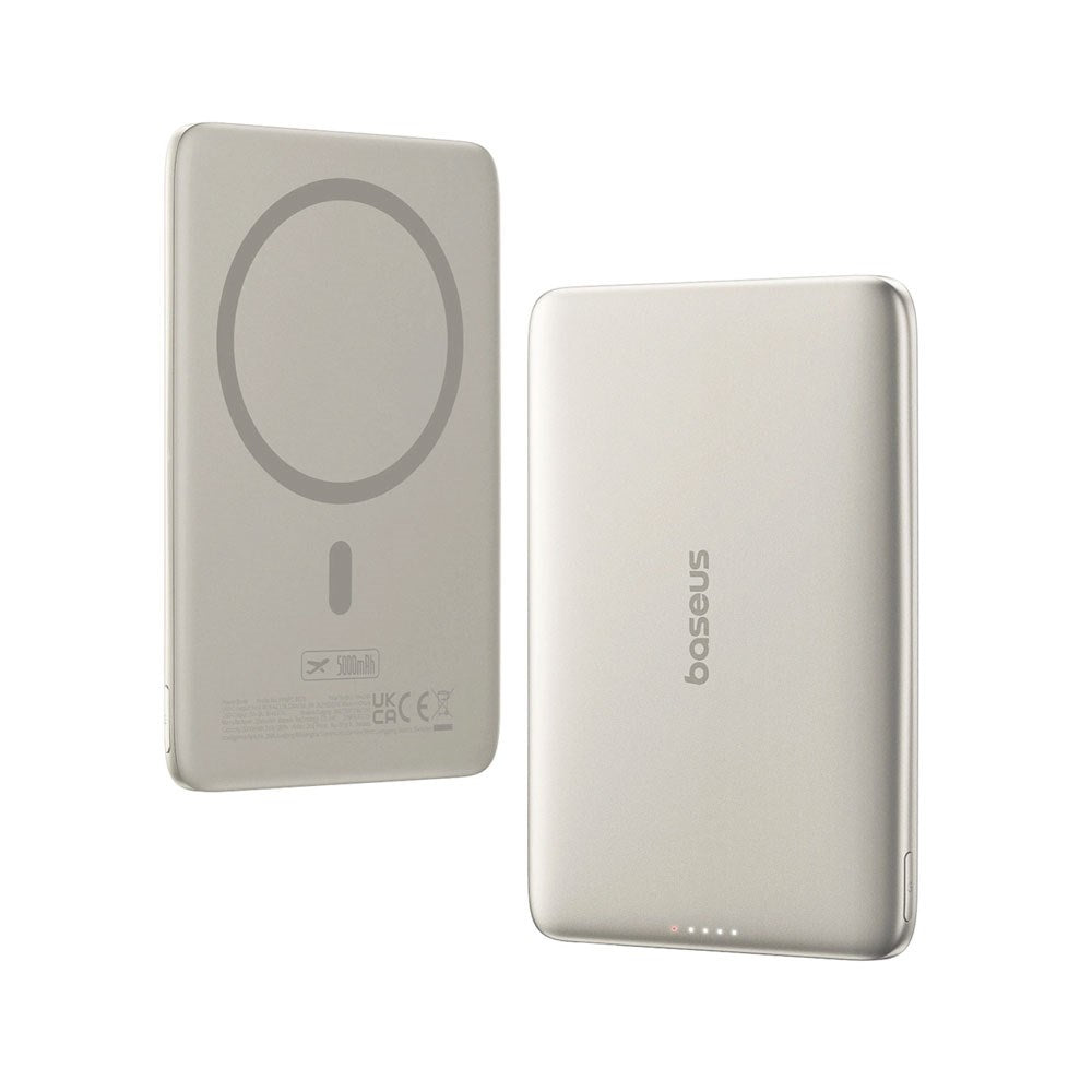 Baseus PicoGo 5000mAh Powerbank 20W incl. USB-C Cable - MagSafe Compatible - Titanium