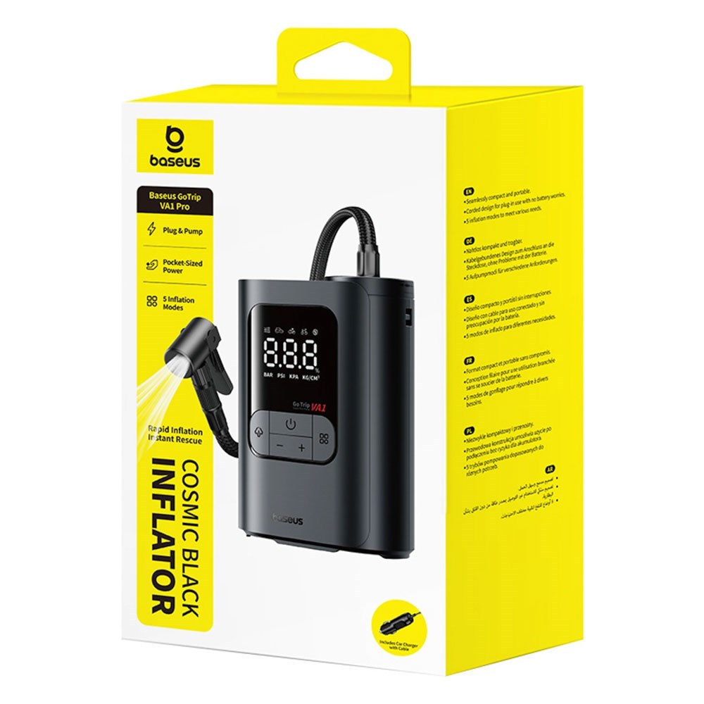 Baseus GoTrip Car Pump Compressor - Dark Grey