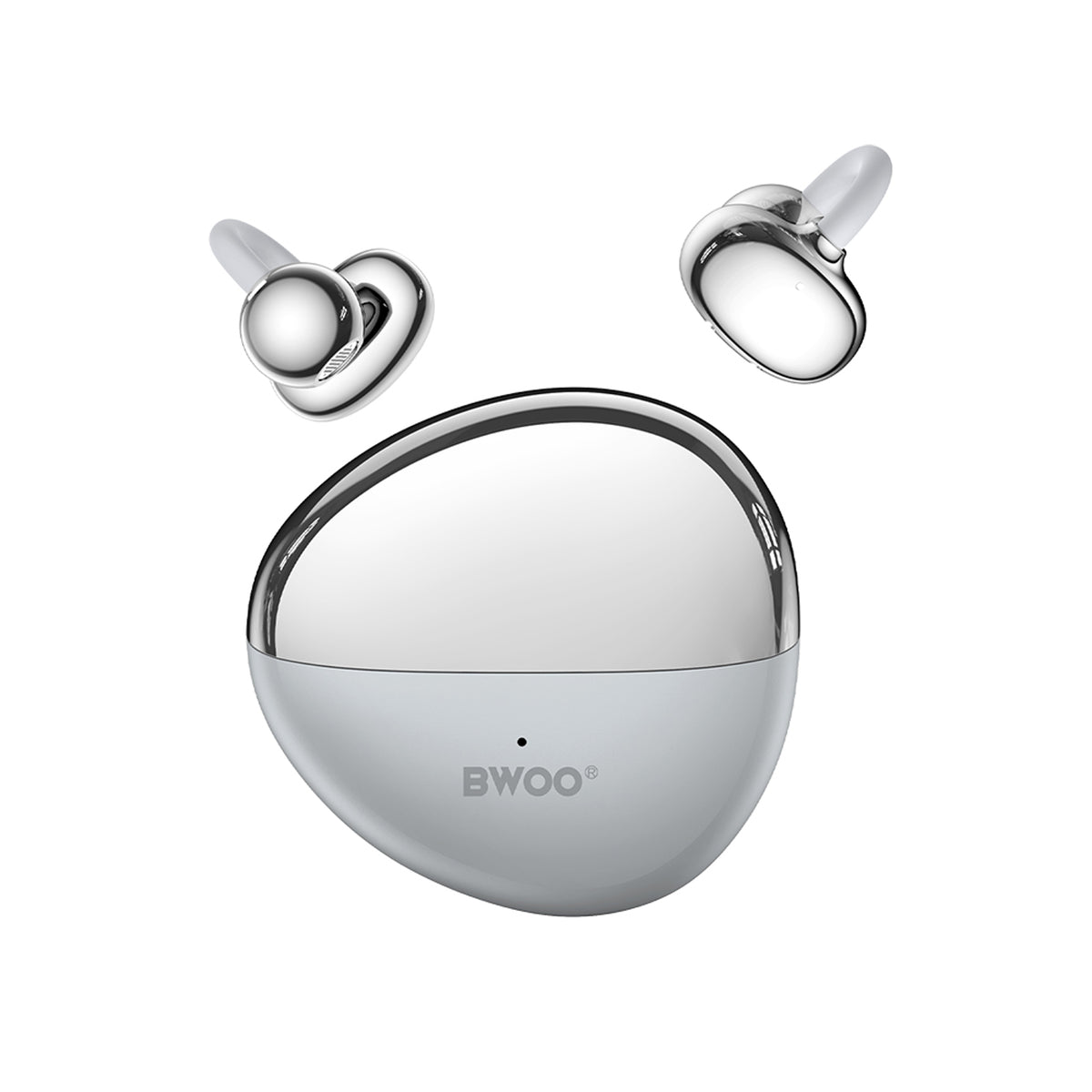 BWOO True Wireless Earphones - Open-Ear - Grey