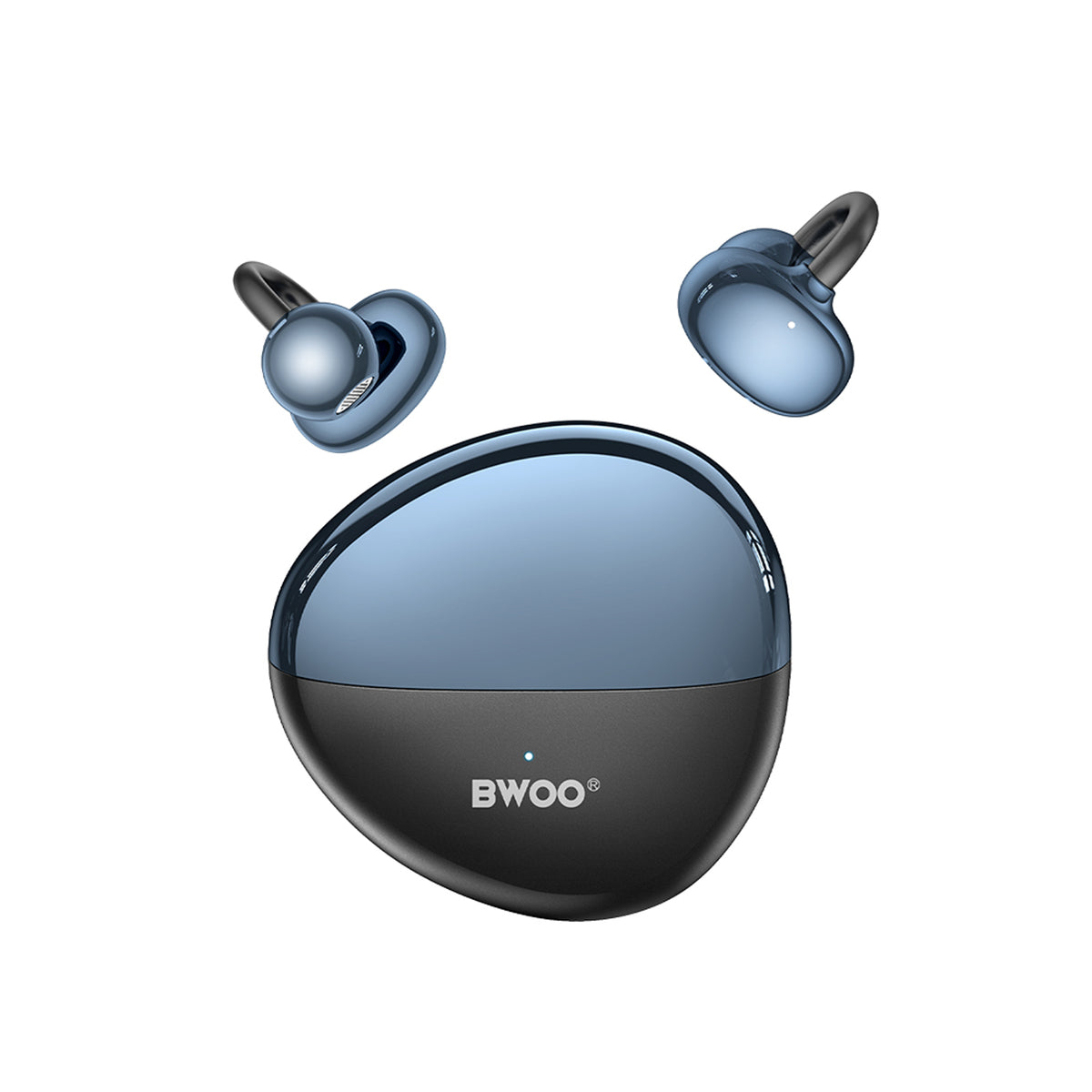 BWOO True Wireless Earphones - Open-Ear - Black