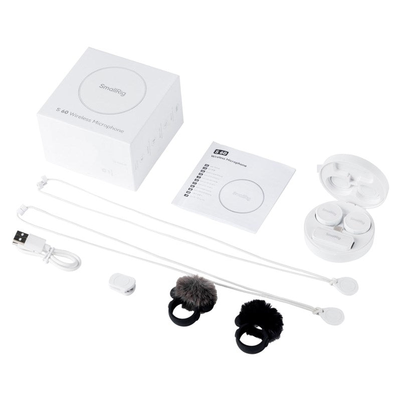 SmallRig 4706 S 60 Wireless Microphone - USB-C - White