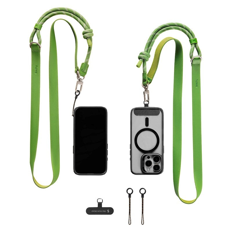 SmallRig Faux Leather Phone Strap with Adjustable Length - Green
