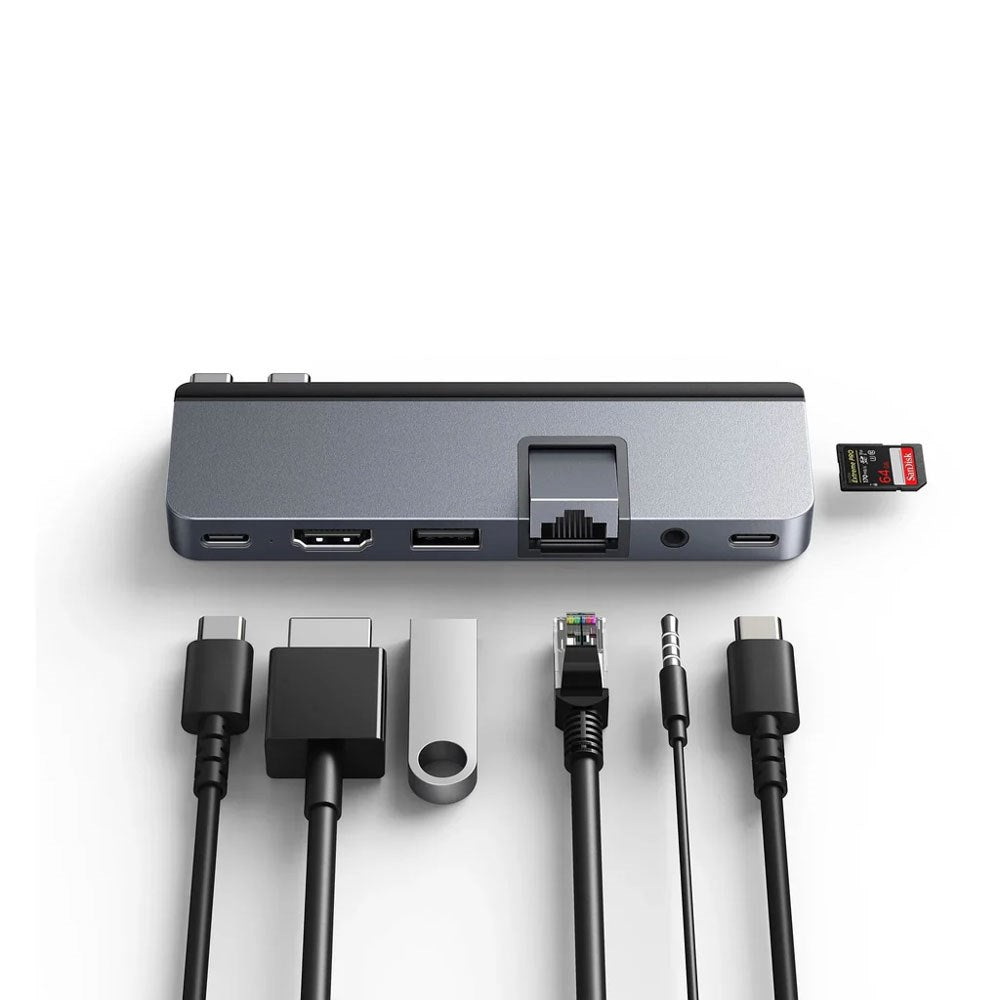 Hyper HyperDrive Duo Pro 100W 7-in-2 USB-C Hub - Grey