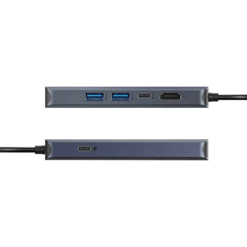 Hyper HyperDrive Ecosmart 6-in-1 USB-C Hub with USB-A / USB-C / HDMI / Ethernet / SD Card - Grey