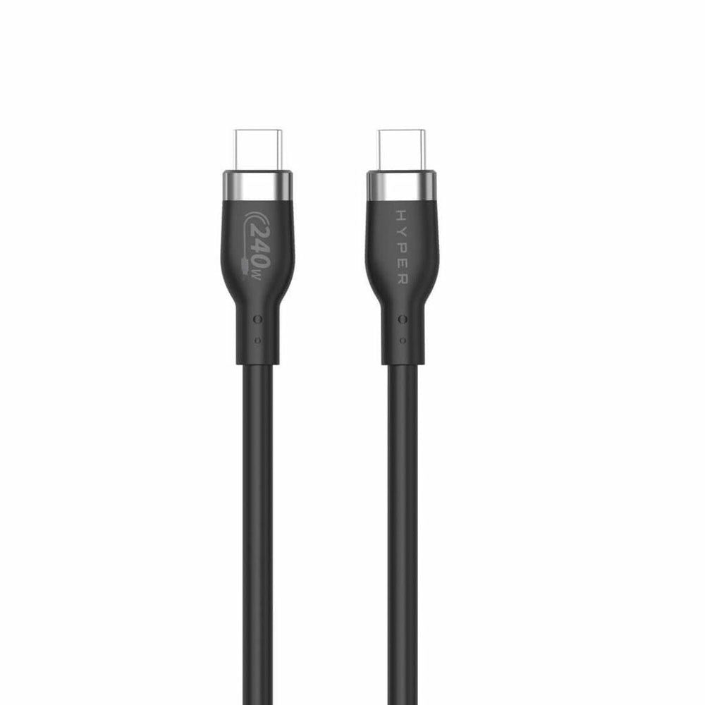 Hyper HyperJuice 240W Silicone USB-C to USB-C Cable - 1m - Black