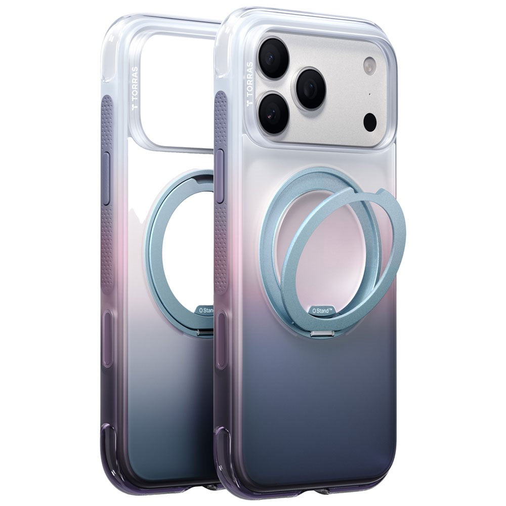 iPhone 18 Pro Max / 17 Pro Max TORRAS O3 Air Gradient Case - MagSafe Compatible - Purple / Blue