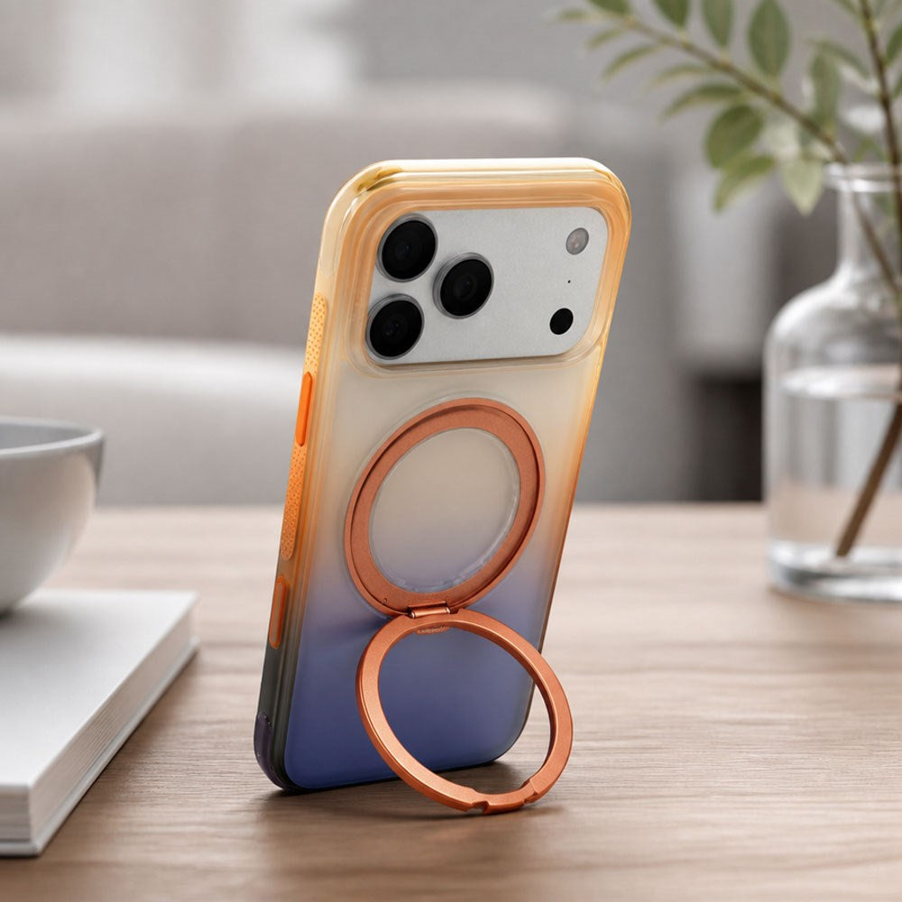 iPhone 18 Pro Max / 17 Pro Max TORRAS O3 Air Gradient Case - MagSafe Compatible - Orange / Blue