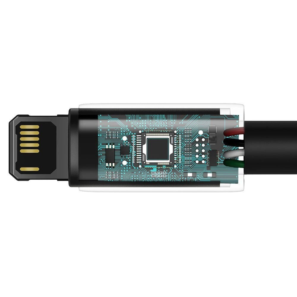 Baseus 12W USB-A to Lightning Cable (480Mbps) - 1m - Black