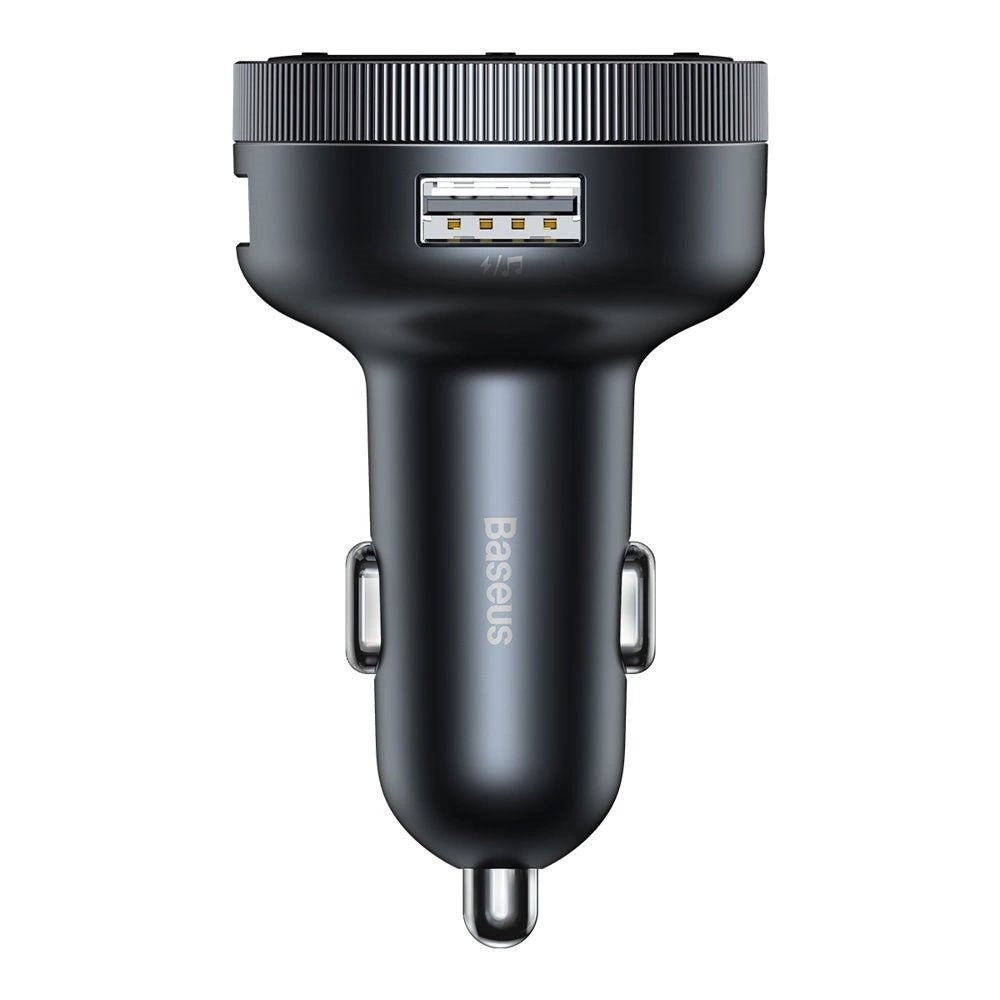 Baseus FM Transmitter / Car Charger with 2 x USB-A & 1 x 3.5mm Jack - Black