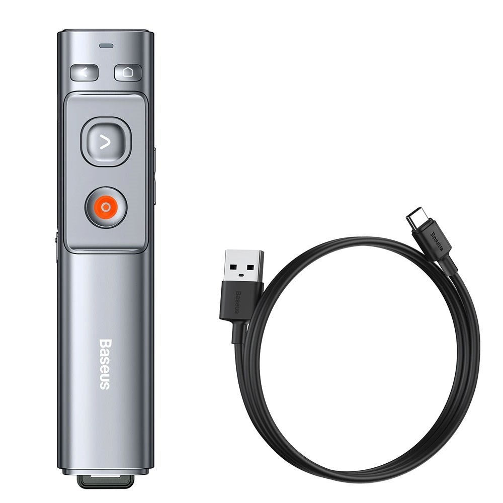Baseus Rechargeable Laser Pointer - USB-C / USB-A - Grey
