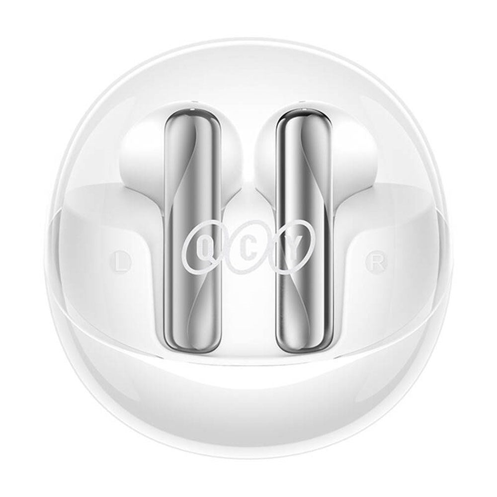 QCY AilyBuds Clear True Wireless In-Ear Headphones - White