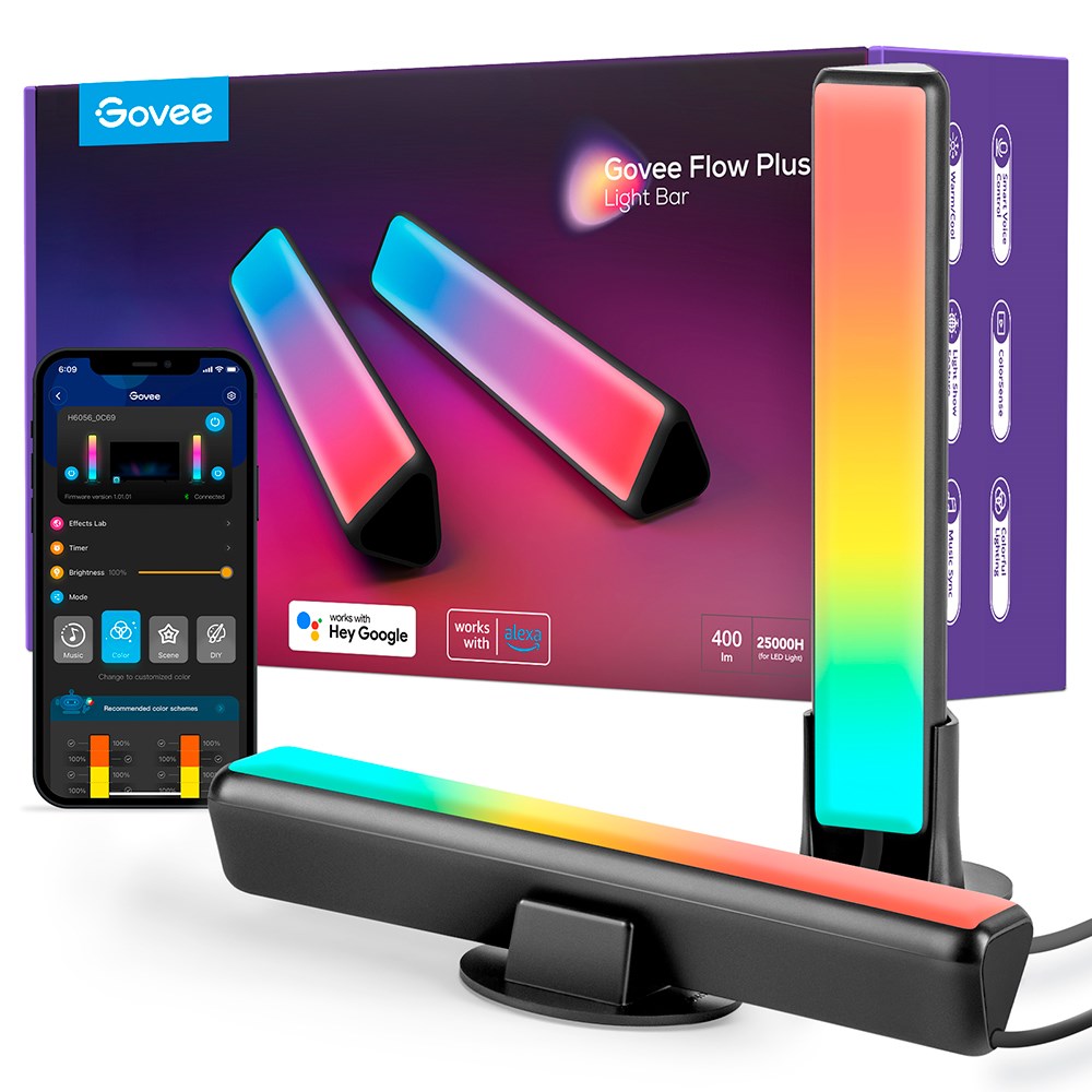 Govee Flow Plus Smart Light Bars - Black