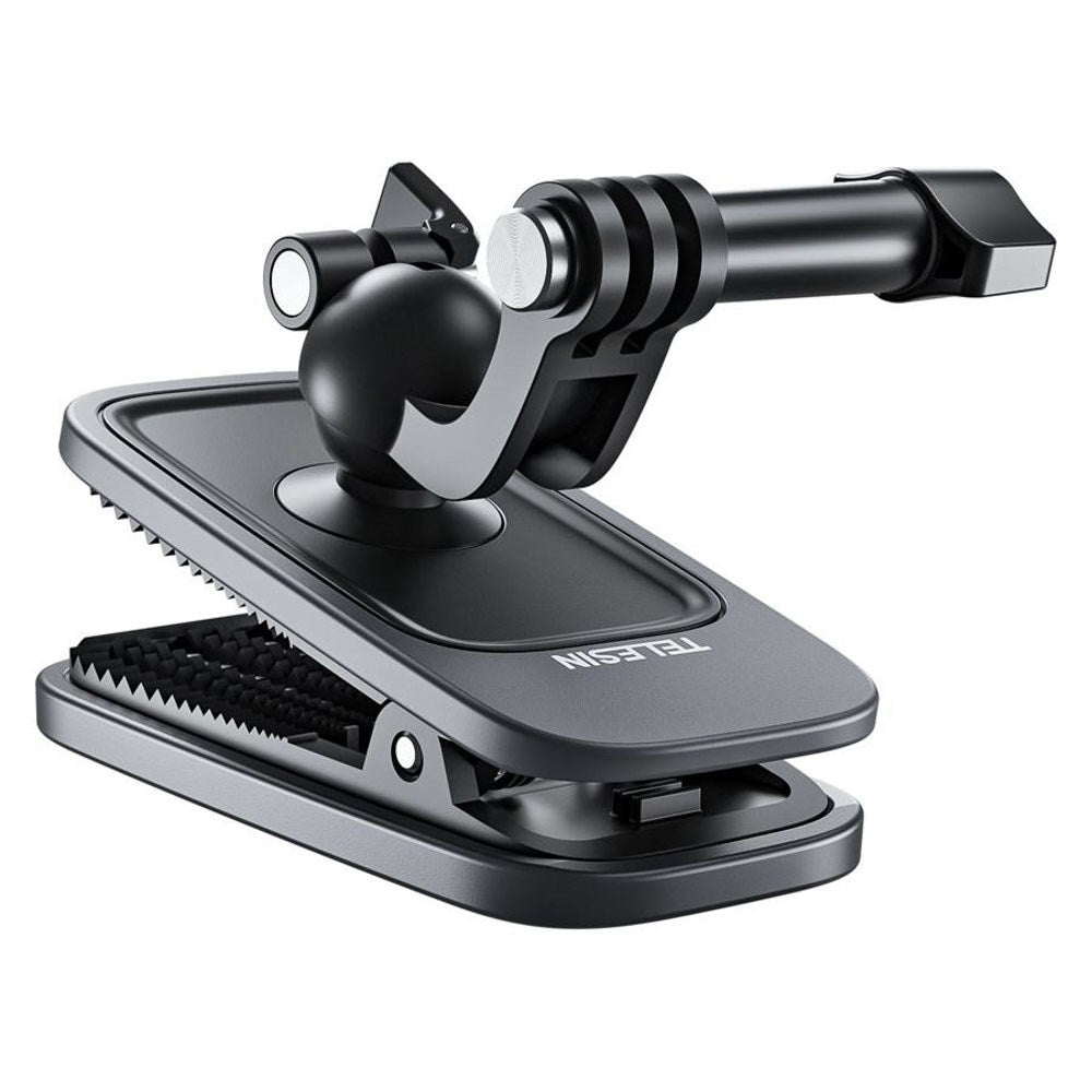TELESIN Magnetic Clamp Mount for Action Camera - Black / Grey