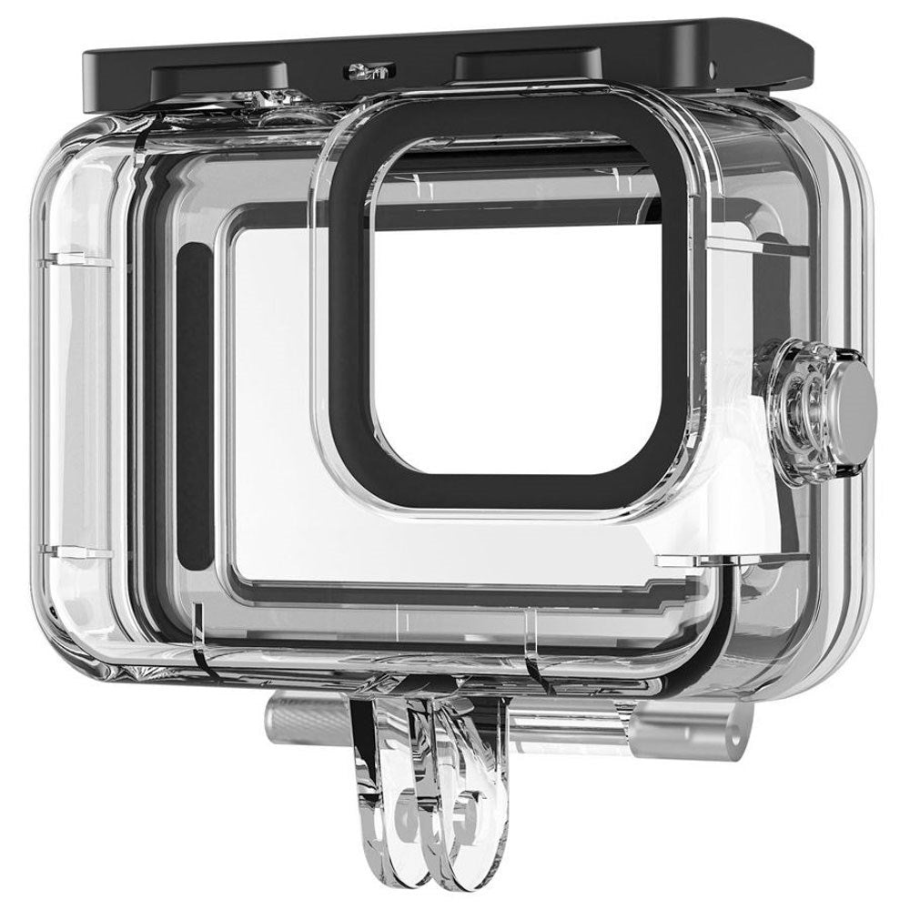 TELESIN Waterproof Case for GoPro Hero 9 / 10 / 11 / 12 / 13 - incl. Anti-Moisture Filter - Transparent / Black
