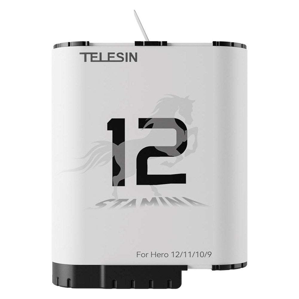 TELESIN Stamina Battery for GoPro Hero 9 / 10 / 11 / 12 - White