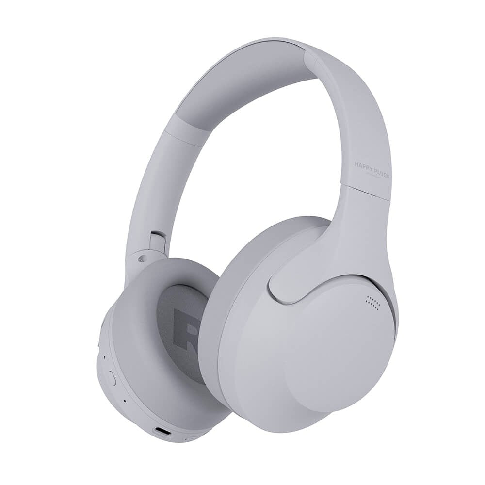 Happy Plugs Play Pro Wireless Over-Ear Headphones with Noise Cancellation - White