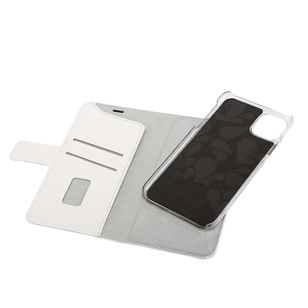 iPhone 12 Pro / 12 Onsala Collection Wallet Leather Case - Saffiano White
