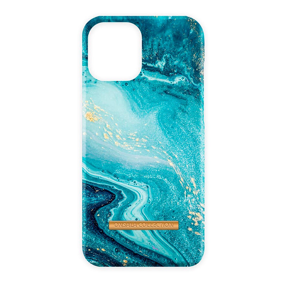 Onsala Fashion Collection iPhone 13 Mini Case w. Magnet - Blue Sea Marble