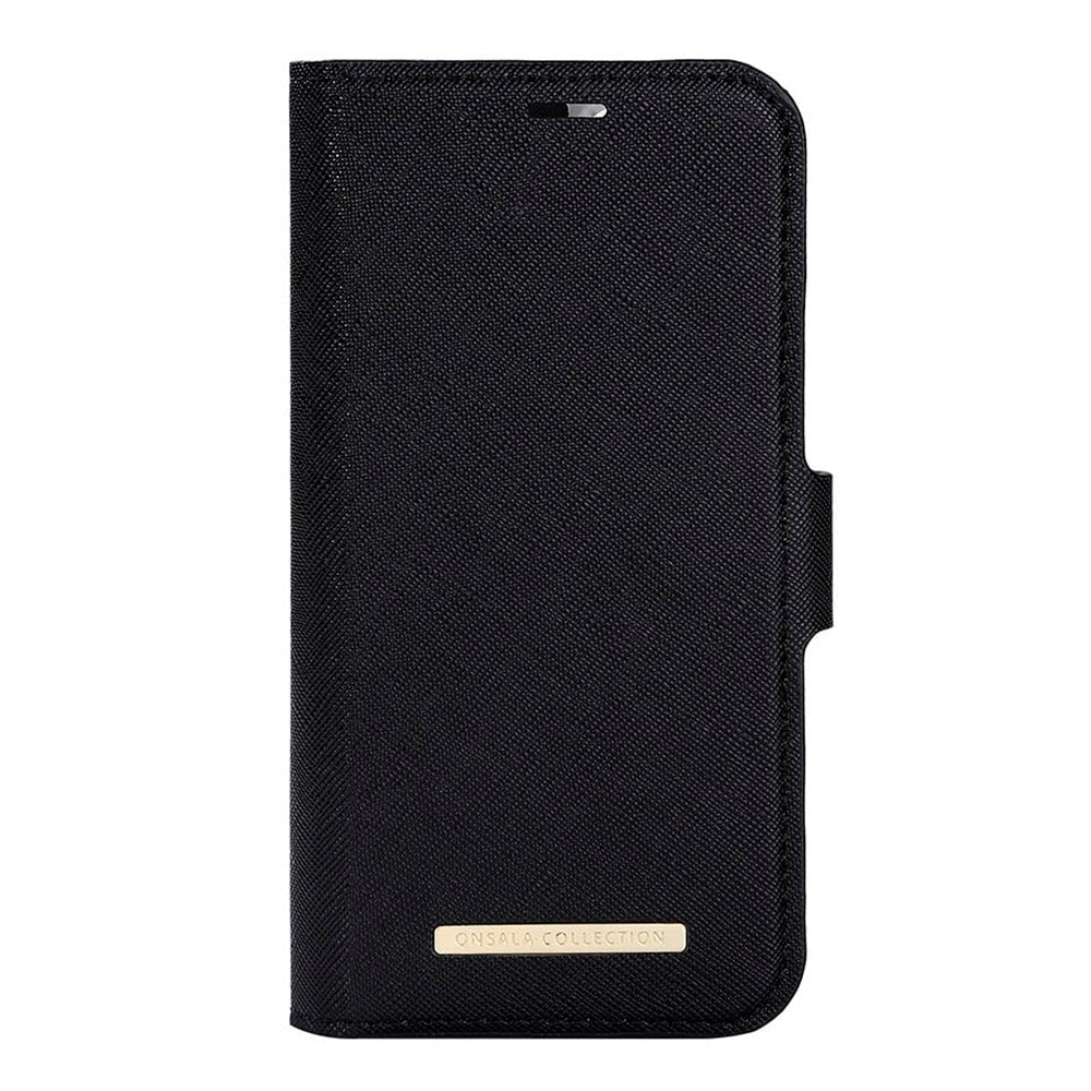 iPhone 14 / 13 Onsala Fashion Collection Wallet Case w. Magnet - Midnight Black