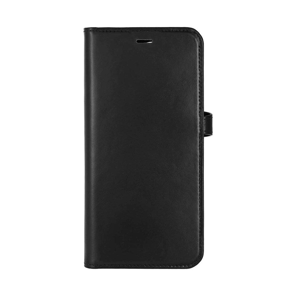 iPhone 16 Pro Max Buffalo 2-in-1 Wallet Genuine Leather Magnet Flip Case with Wallet - MagSafe Compatible - Black