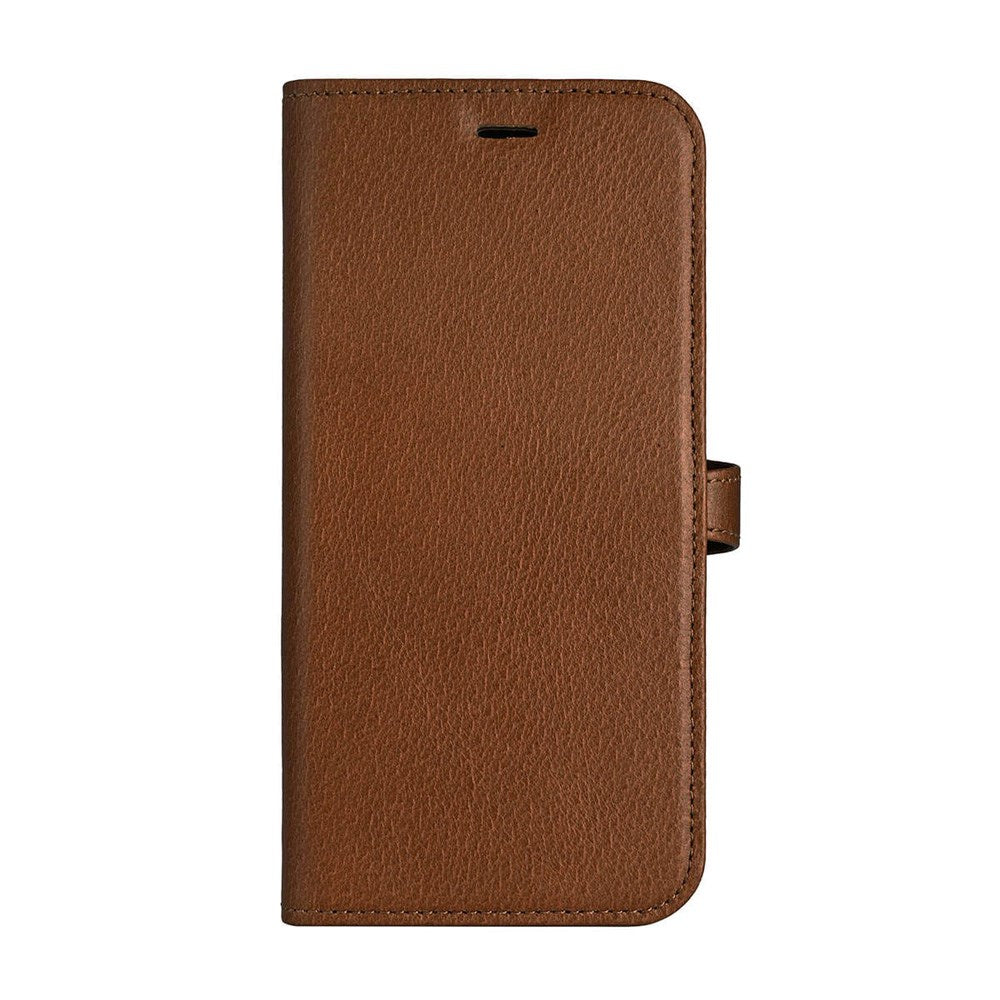 iPhone 16 Pro Buffalo 2-in-1 Wallet Genuine Leather Magnet Flip Case with Wallet - MagSafe Compatible - Brown