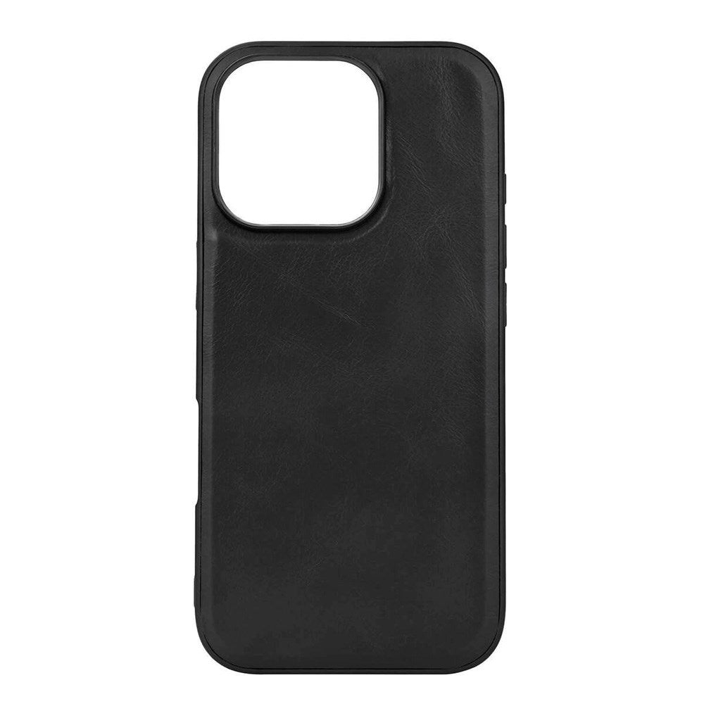 iPhone 16 Pro Buffalo Genuine Leather Case - MagSafe Compatible - Black