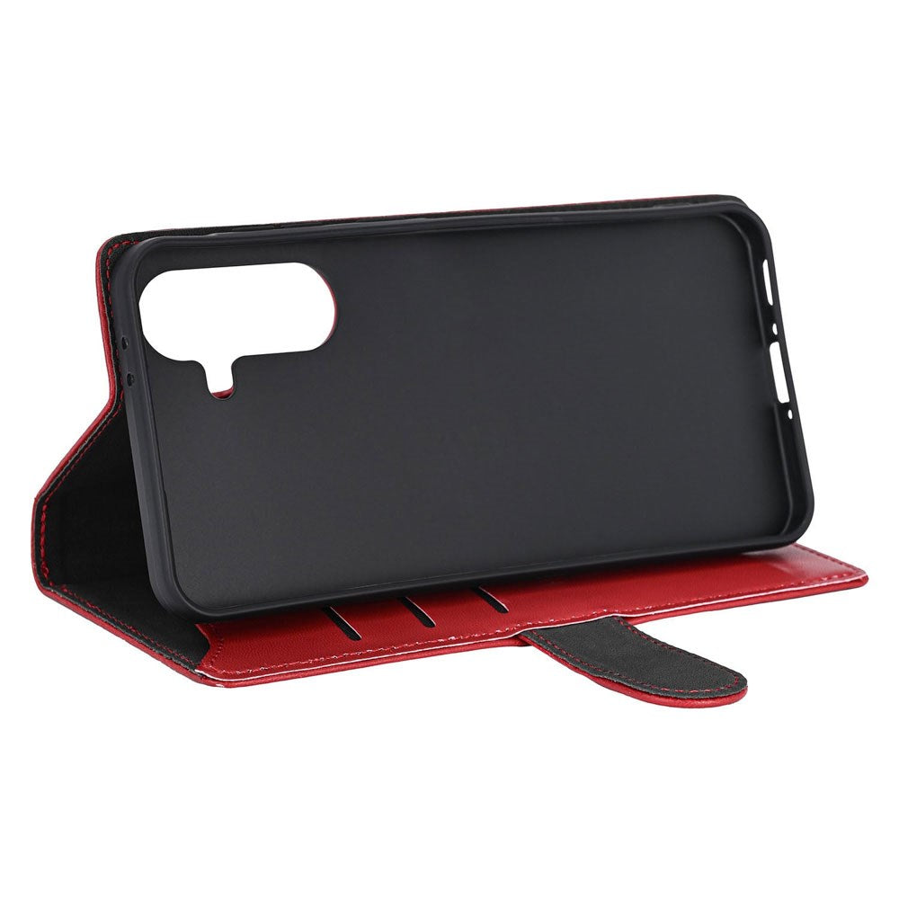 Samsung Galaxy A37 GEAR Faux Leather Flip Case - Red