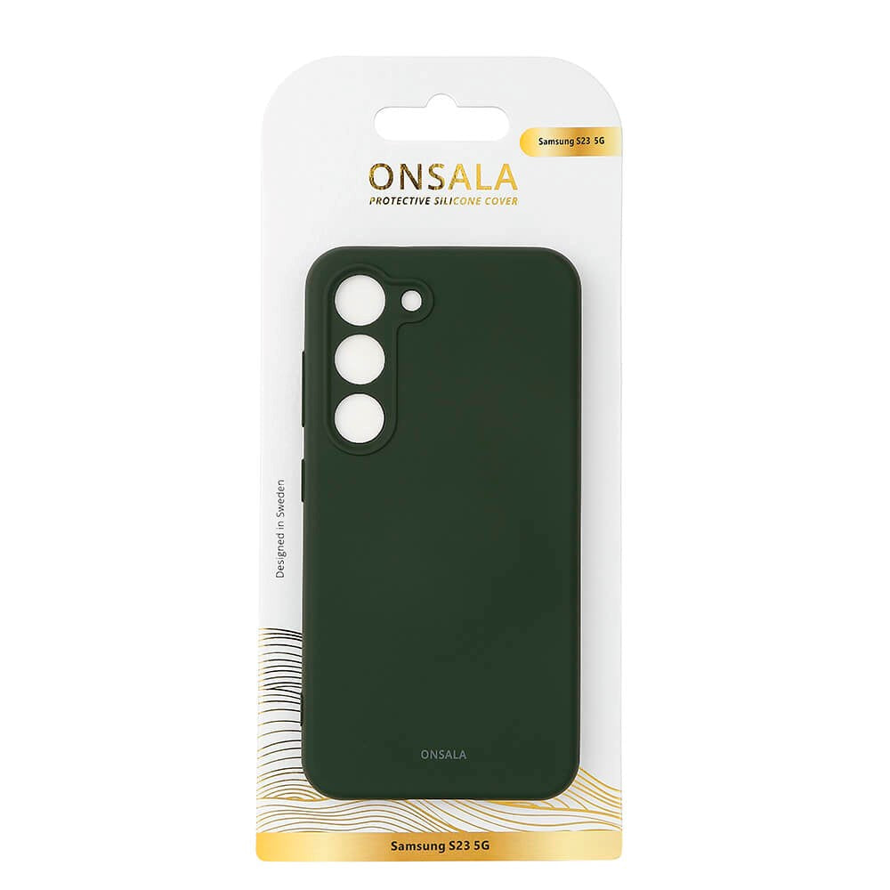 Samsung Galaxy S23 Onsala Silicone Case - Dark Green