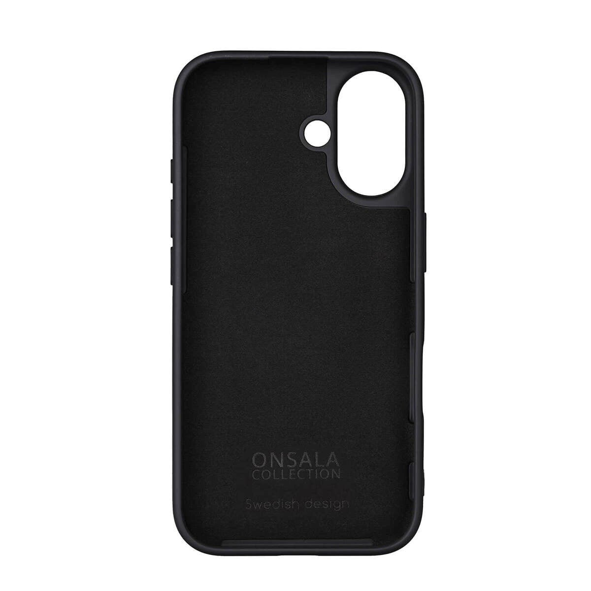 Onsala iPhone 16 Silicone Case - MagSafe Compatible - Black
