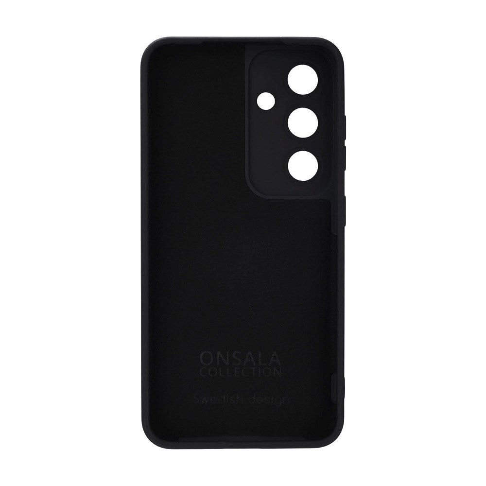 Onsala Samsung Galaxy S25 Silicone Touch Case - Black