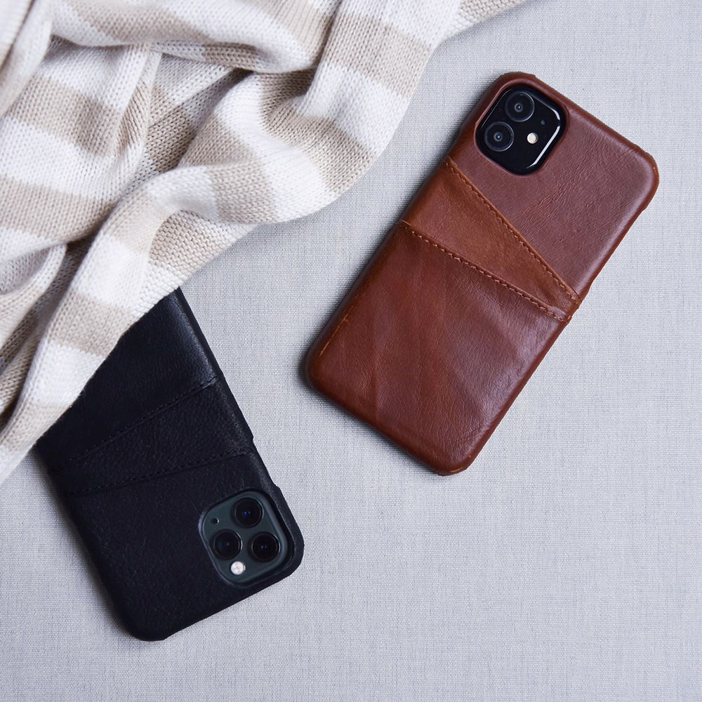iPhone 11 Onsala Collection Phone Case w. Card Holder / Leather - Brown