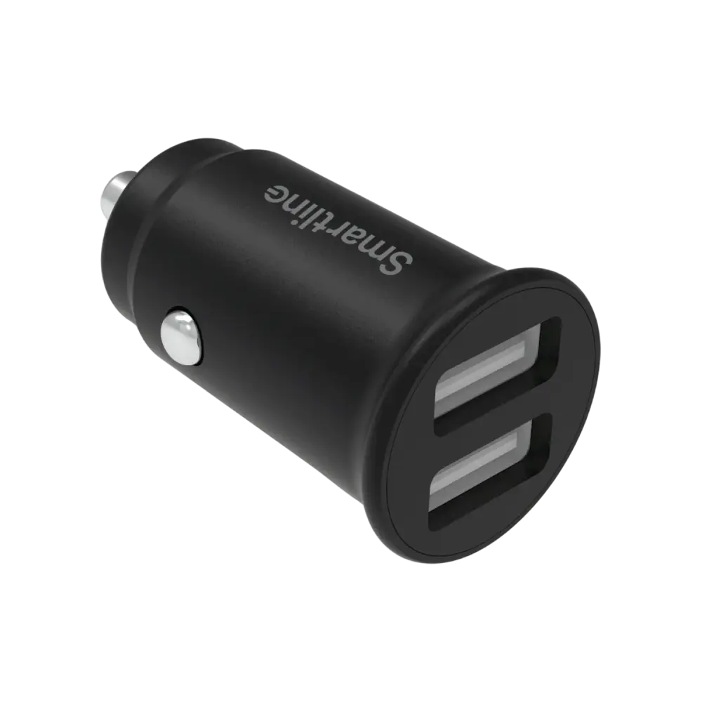 Smartline Car Charger with 2x USB-A – Black
