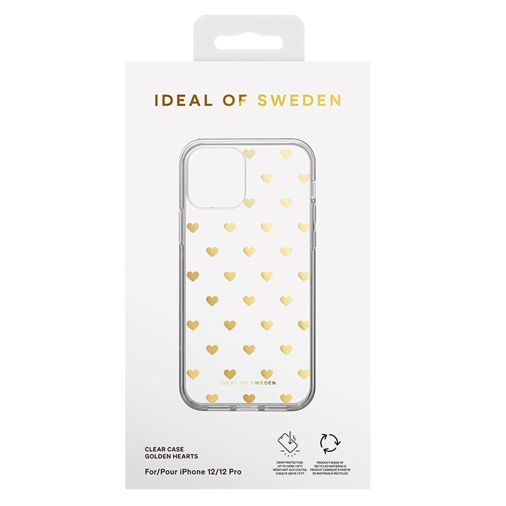 iDeal Of Sweden Clear Case for iPhone 12 / 12 Pro - Golden Hearts