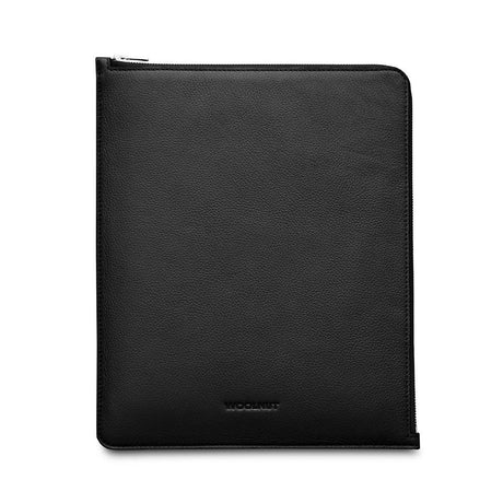 Woolnut iPad Air 13" (2024) / Pro 13" (2024) / Pro 12.9" (2022 - 2018) Genuine Leather Folio Sleeve - Black