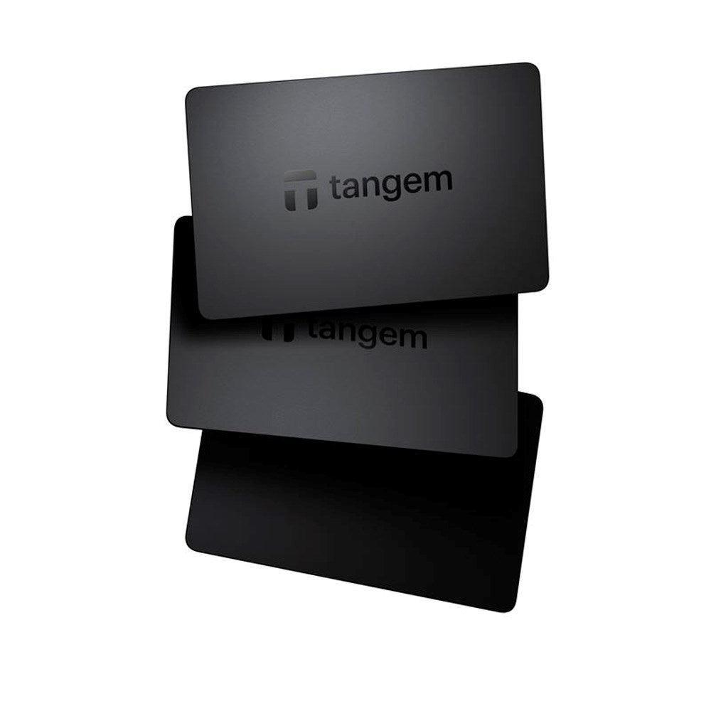 Tangem Wallet Card - 3 pcs - Black